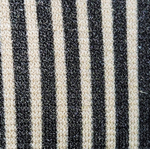 Soho Apparel Black and Tan Stripped Tailored Blazer Size M - Picture 6 of 12